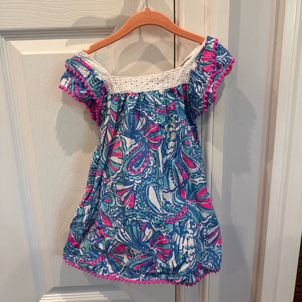 Lilly Pulitzer by Target Blue and Pink Kids Casual Dress